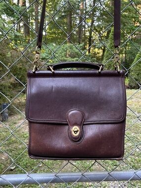 Coach Vintage Willis 9927 Leather Crossbody Bag Made In The USA